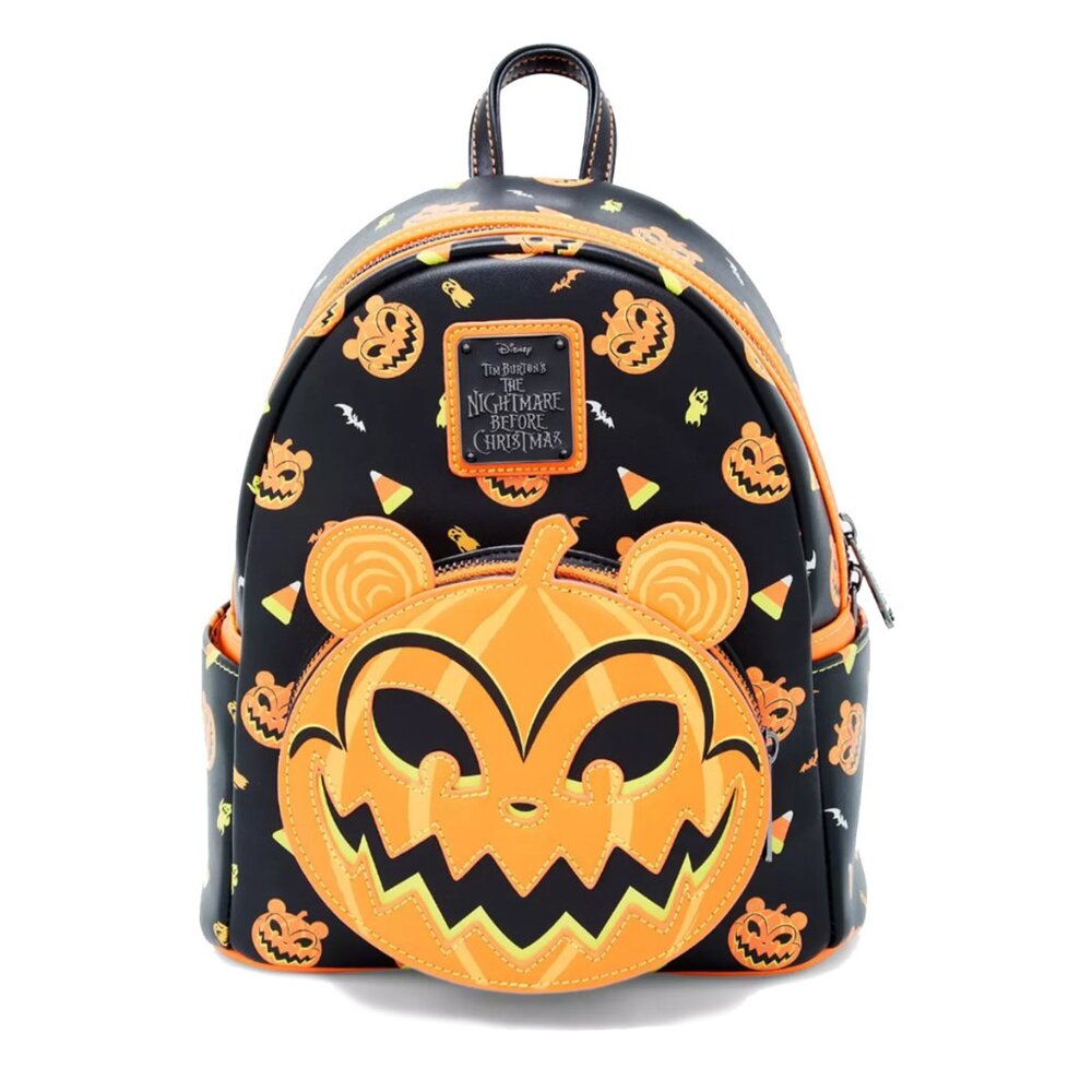 Loungefly Disney The Nightmare Before Christmas Jack-o-Lantern Scary Teddy Glow